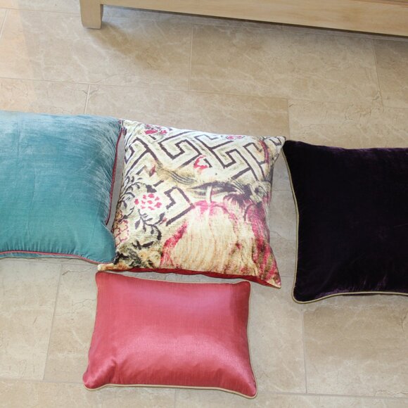 4-Decorative Colorful Wanderlust Throw Pillows - Picture 12 of 14